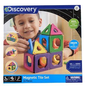 Discovery Kids 24-Piece Best Magnetic Tile…